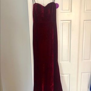 Red Velvet Dress